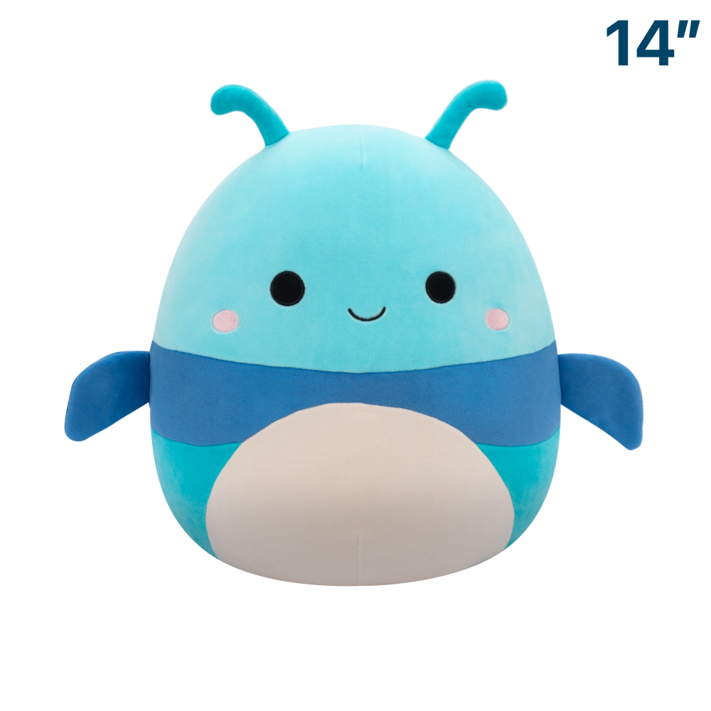 Benkamin the Blue Beetle ~ 14" Squishmallow Plush