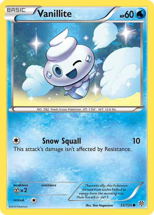 Vanillite 35/135 Common | Plasma Storm | Pokemon Card