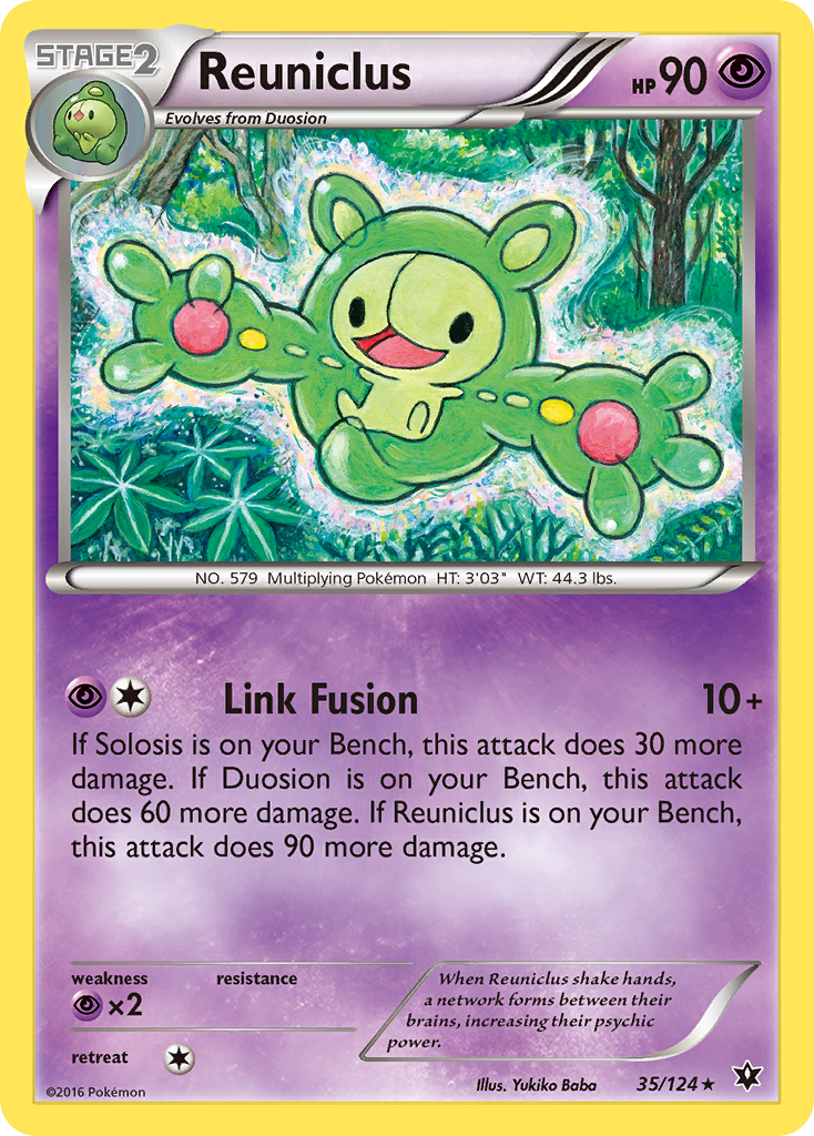 Reuniclus 35/124 Rare | Fates Collide | Pokemon Card