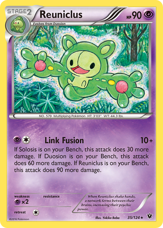 Reuniclus 35/124 Rare | Fates Collide | Pokemon Card