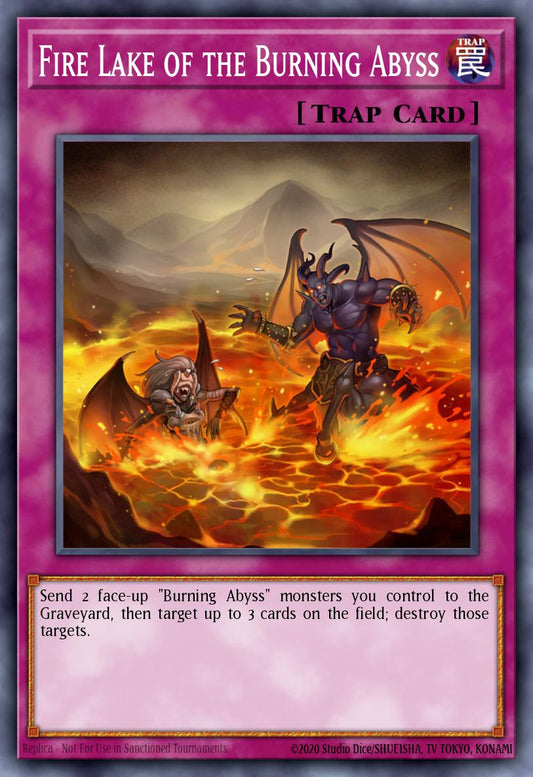 Fire Lake of the Burning Abyss - PGL3-EN098 Gold Rare | Yu-Gi-Oh! Card