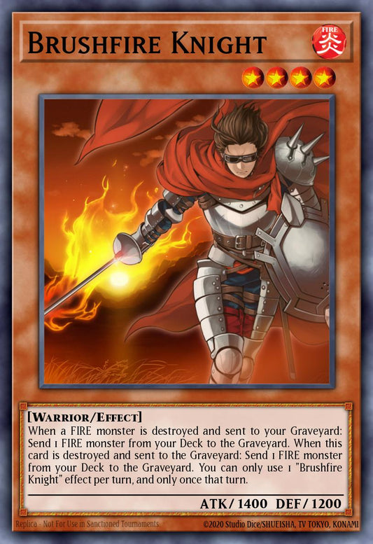 Brushfire Knight - CBLZ-EN037 Rare | Yu-Gi-Oh! Card