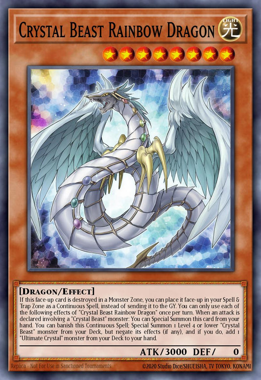 Crystal Beast Rainbow Dragon - GFP2-EN001 Ultra Rare | Yu-Gi-Oh! Card