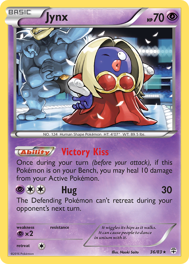 Jynx 36/83 Rare | Generations | Pokémon Card