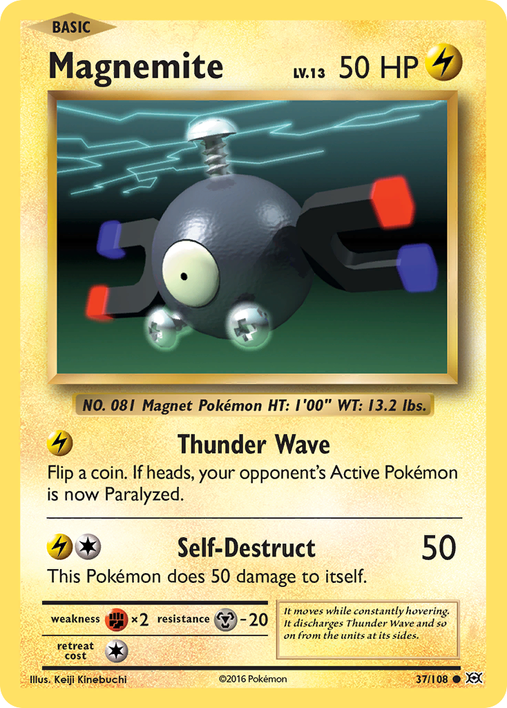 Magnemite 37/108 Common | Evolutions | Pokemon Card