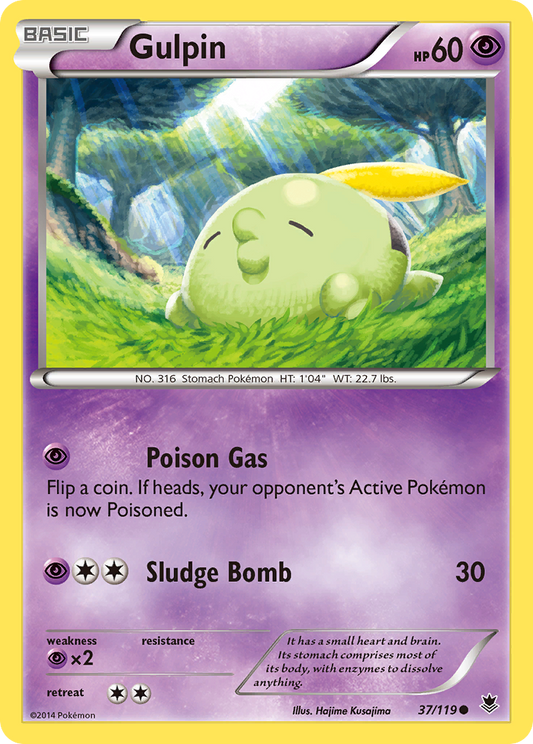 Gulpin 37/119 Common | Phantom Forces | Pokemon Card