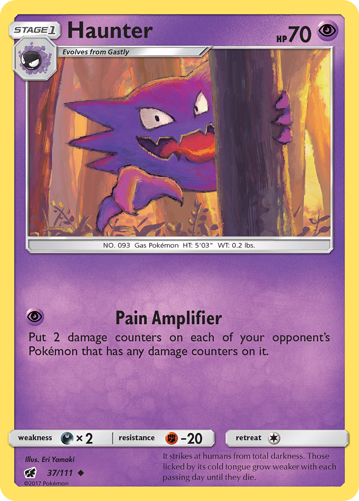 Haunter 37/111 Uncommon | Crimson Invasion | Pokemon Card