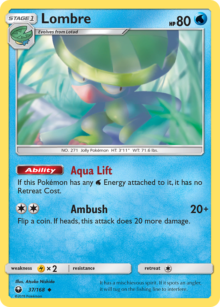 Lombre 37/168 Uncommon | Celestial Storm | Pokemon Card