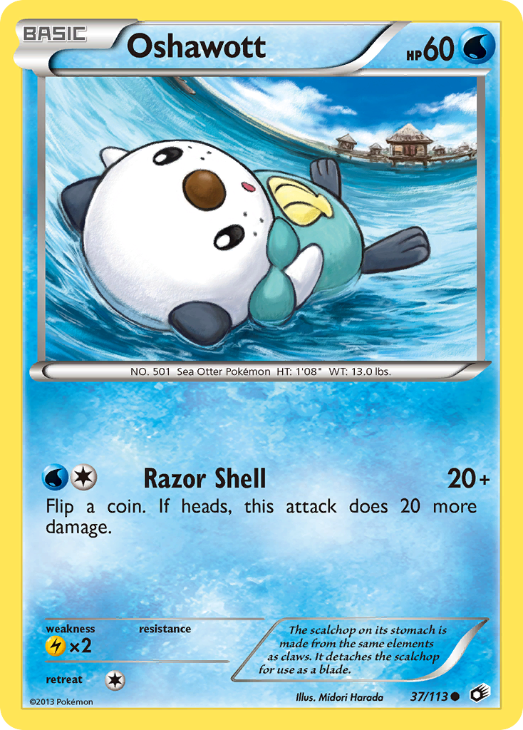 Oshawott 37/113 Common | Legendary Treasures | Pokemon Card