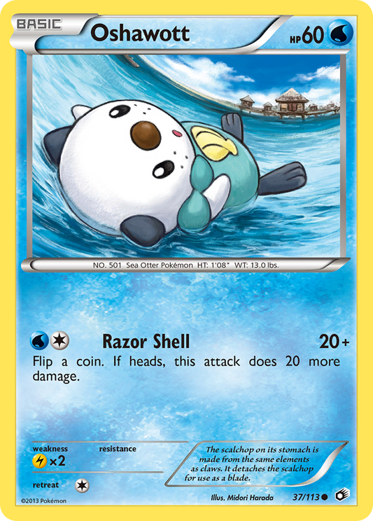 Oshawott 37/113 Common | Legendary Treasures | Pokemon Card