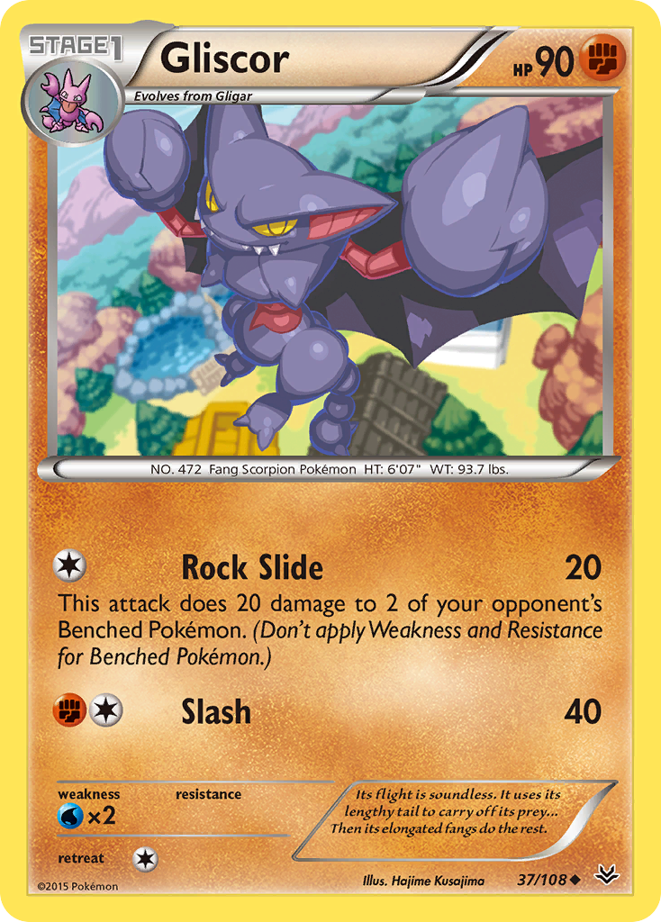 Gliscor 37/108 Uncommon | Roaring Skies | Pokemon Card