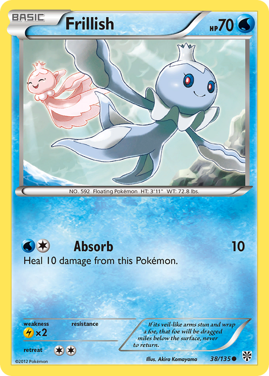 Frillish 38/135 Common | Plasma Storm | Pokemon Card