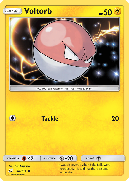 Voltorb 38/181 Common | Team Up | Pokemon Card