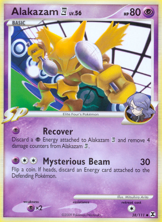 Alakazam E4 38/111 Uncommon | Rising Rivals | Pokemon Card