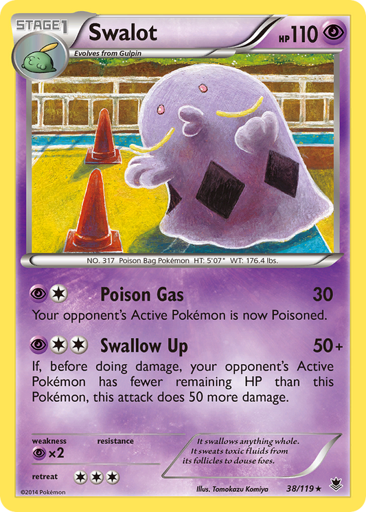 Swalot 38/119 Rare | Phantom Forces | Pokemon Card