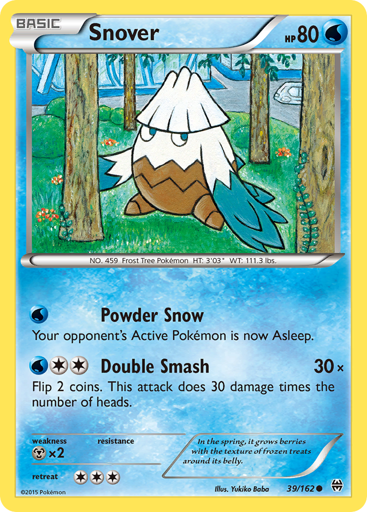 Snover 39/162 Common | BREAKthrough | Pokemon Card