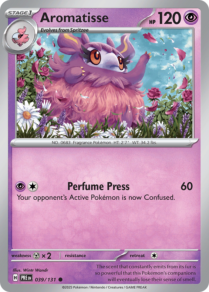 Aromatisse 39/131 Common | Prismatic Evolutions | Pokemon Card