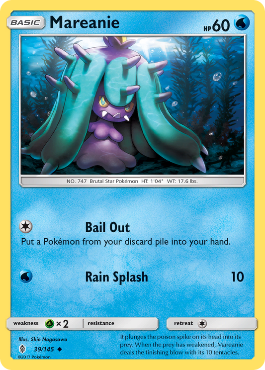 Mareanie 39/145 Uncommon | Guardians Rising | Pokemon Card