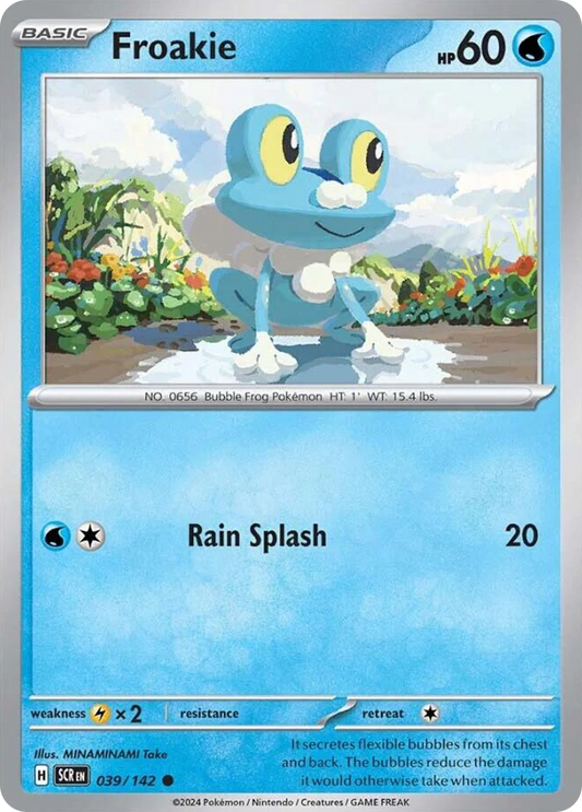 Froakie 39/142 Common | Stellar Crown | Pokemon Card