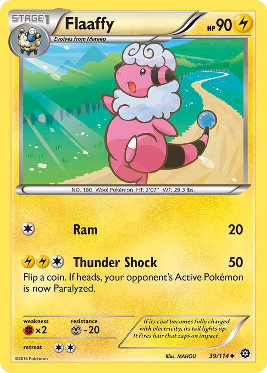 Flaaffy 39/114 Uncommon | Steam Siege | Pokemon Card