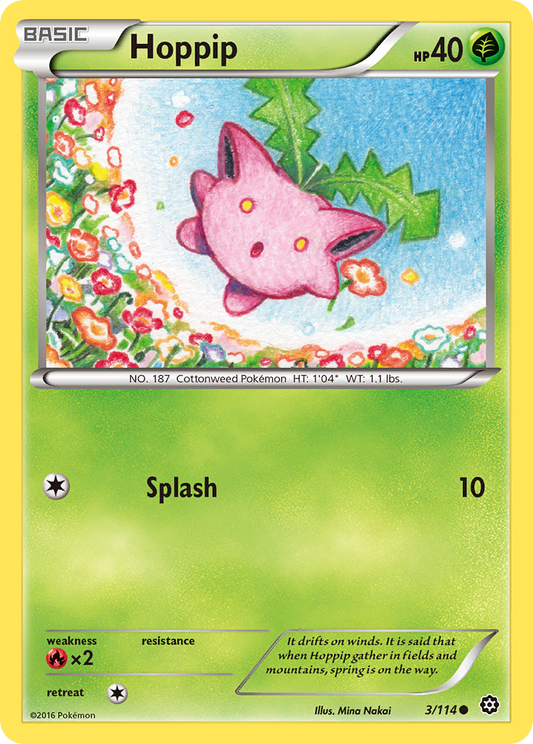 Hoppip 3/114 Common | Steam Siege | Pokemon Card