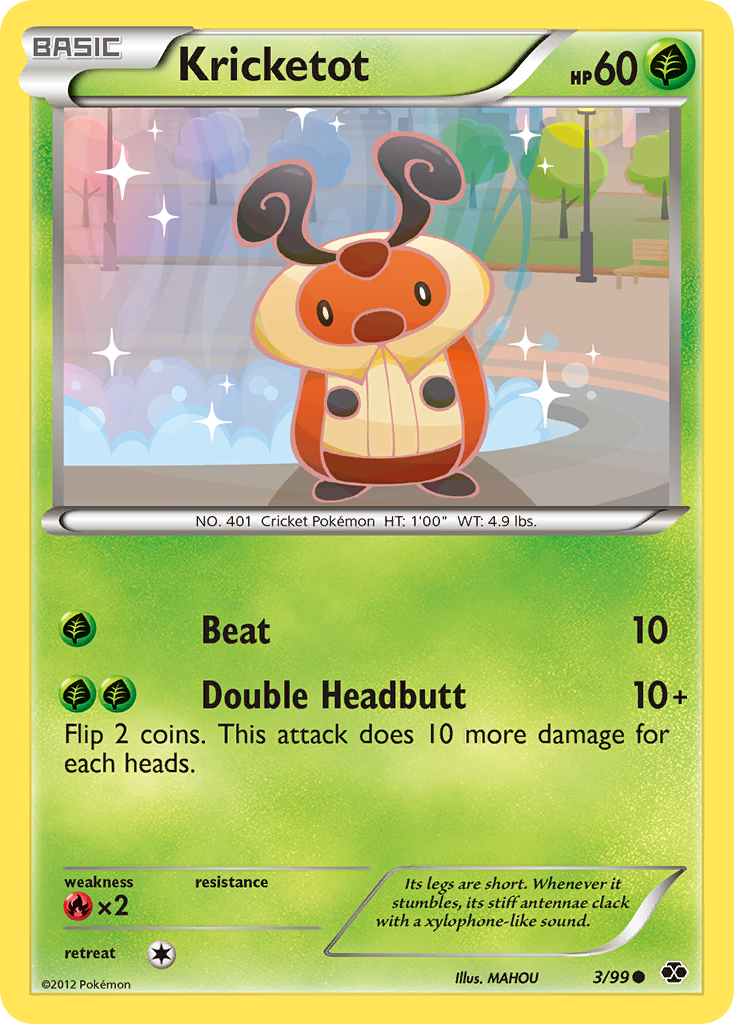 Kricketot 3/99 Common | Next Destinies | Pokemon Card