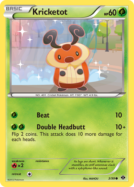 Kricketot 3/99 Common | Next Destinies | Pokemon Card