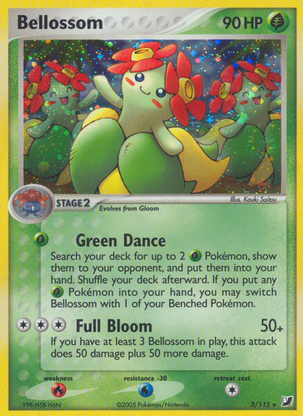 Bellossom 3/115 Rare Holo | Unseen Forces | Pokemon Card