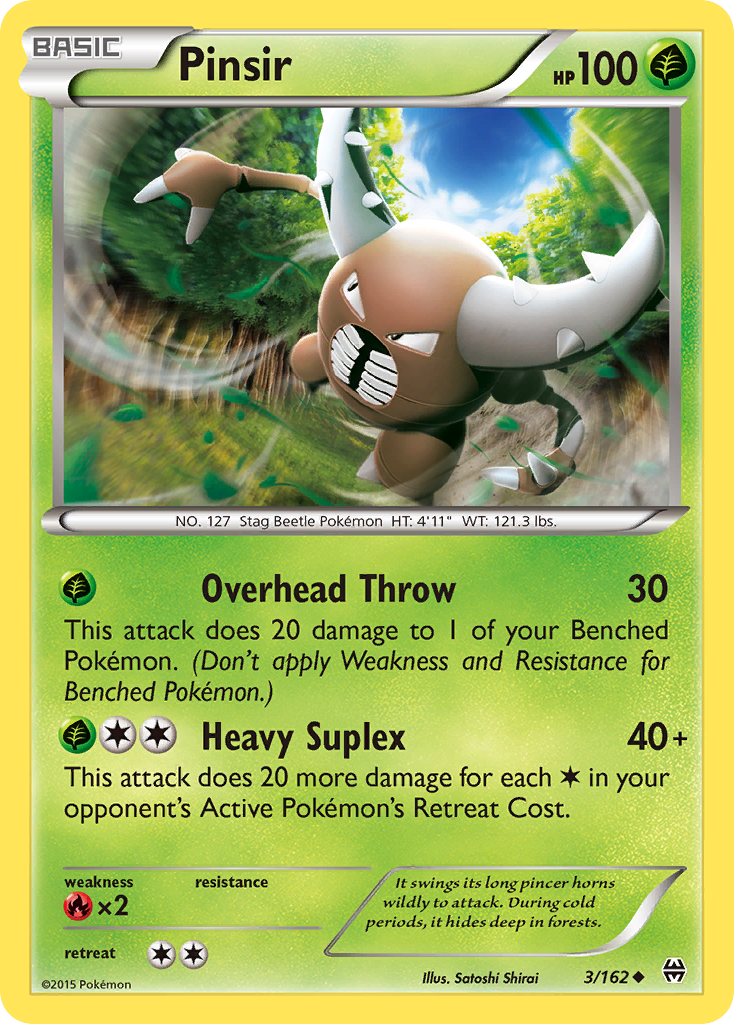 Pinsir 3/162 Uncommon | BREAKthrough | Pokemon Card