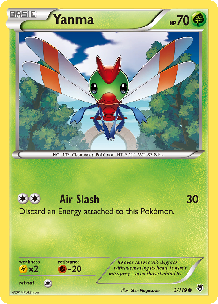 Yanma 3/119 Common | Phantom Forces | Pokemon Card