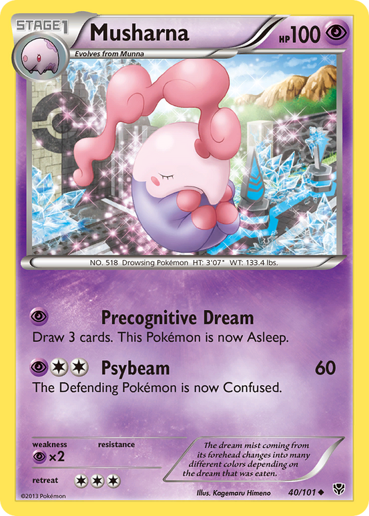 Musharna 40/101 Uncommon | Plasma Blast | Pokemon Card