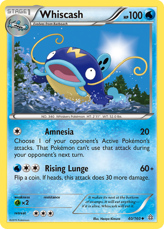 Whiscash 40/160 Uncommon | Primal Clash | Pokemon Card