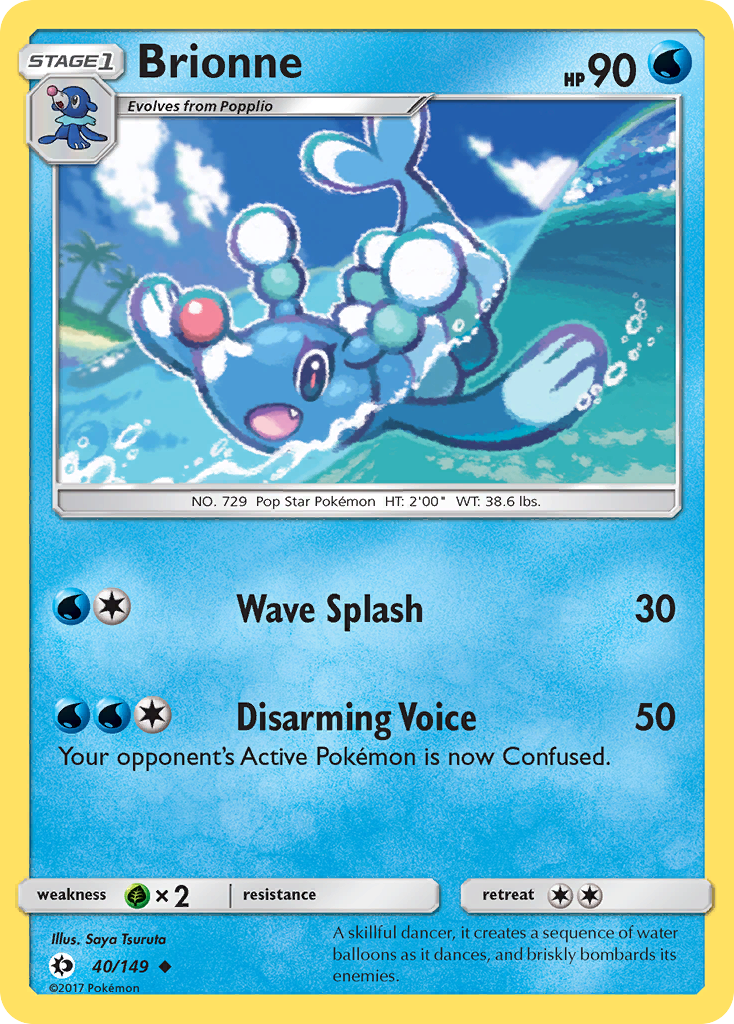 Brionne 40/149 Uncommon | Sun & Moon | Pokemon Card