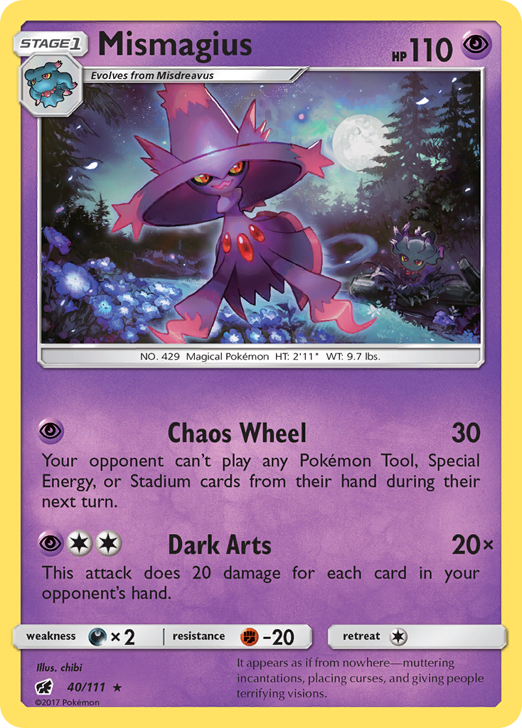 Mismagius 40/111 Rare | Crimson Invasion | Pokemon Card