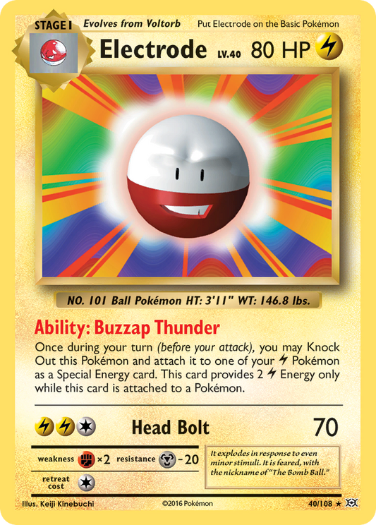 Electrode 40/108 Rare | Evolutions | Pokemon Card