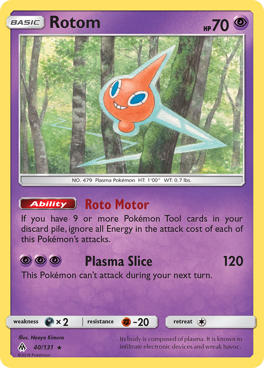 Rotom 40/131 Rare | Forbidden Light | Pokemon Card