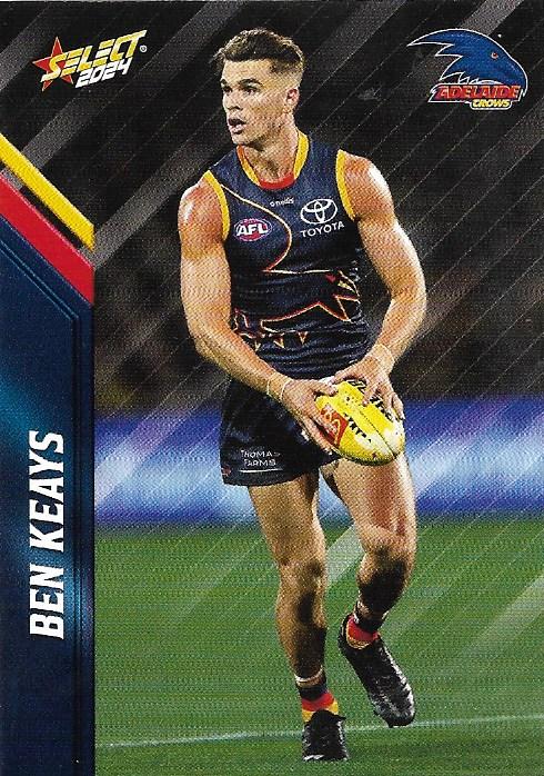 Ben Keays #3 Adelaide Crows | 2024 Select AFL Footy Stars | Trading Card