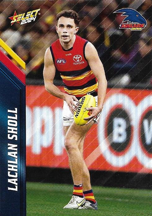 Lachlan Sholl #8 Adelaide Crows | 2024 Select AFL Footy Stars | Trading Card