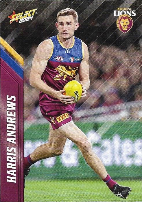 Harris Andrews #11 Brisbane Lions | 2024 Select AFL Footy Stars | Trading Card