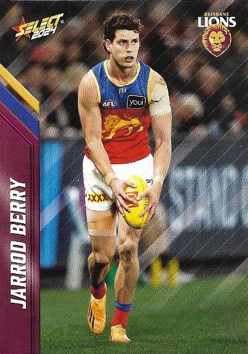 Jarrod Berry #13 Brisbane Lions | 2024 Select AFL Footy Stars | Trading Card