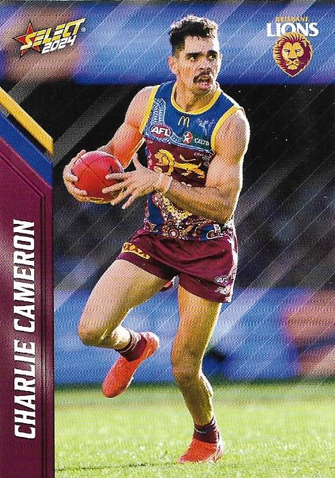 Charlie Cameron #14 Brisbane Lions | 2024 Select AFL Footy Stars | Trading Card