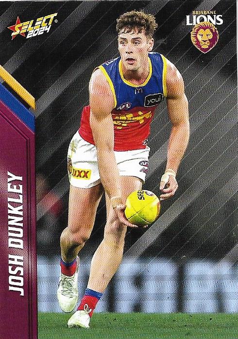 Josh Dunkley #16 Brisbane Lions | 2024 Select AFL Footy Stars | Trading Card