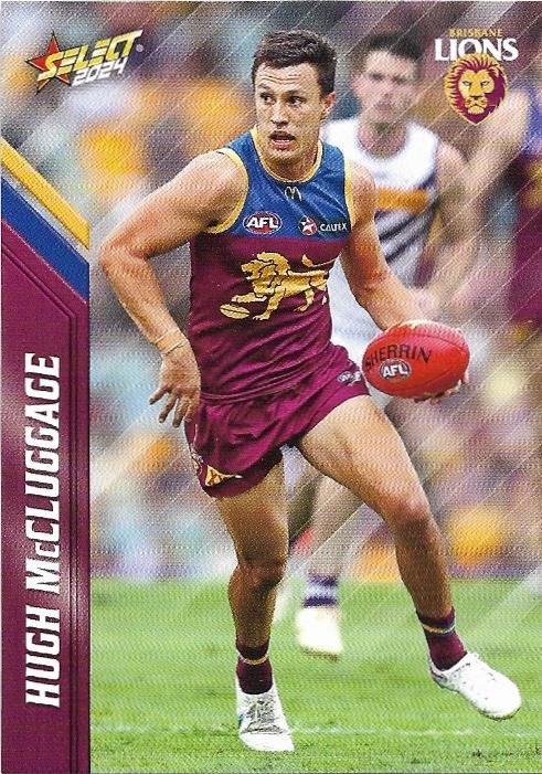 Hugh McCluggage #18 Brisbane Lions | 2024 Select AFL Footy Stars | Trading Card