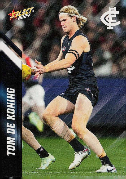 Tom De Koning #24 Carlton Blues | 2024 Select AFL Footy Stars | Trading Card