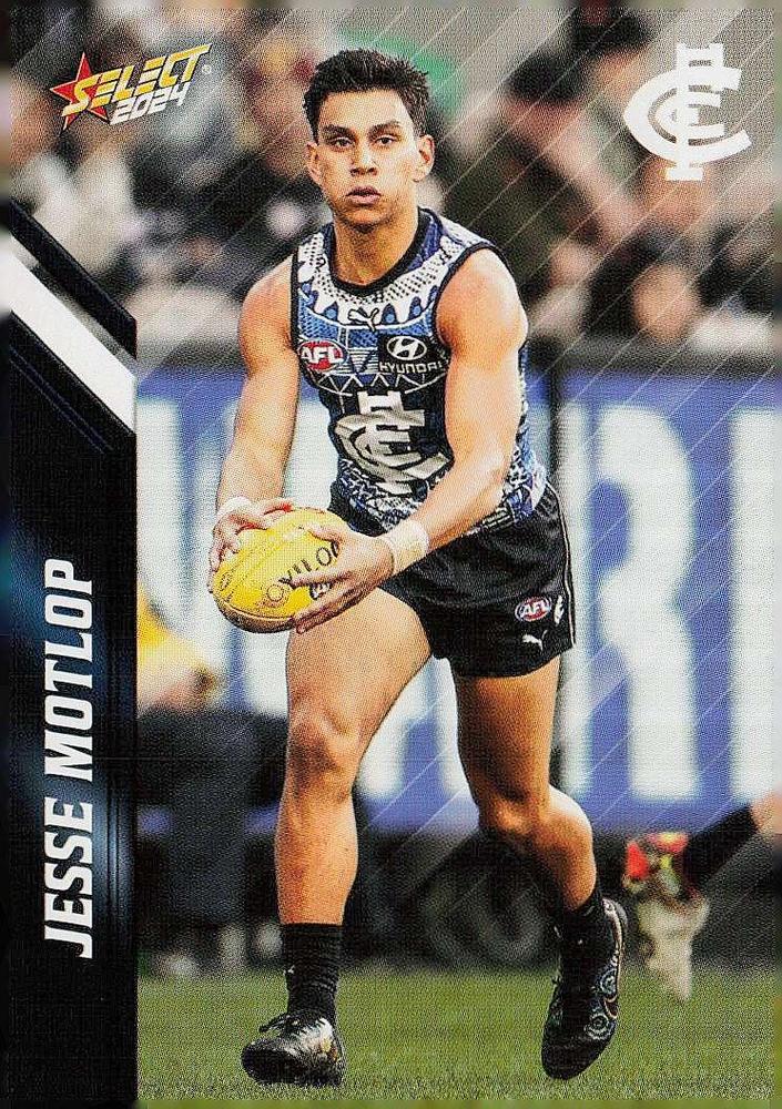 Jesse Motlop #27 Carlton Blues | 2024 Select AFL Footy Stars | Trading Card