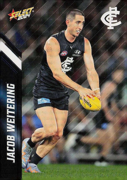 Jacob Weitering #30 Carlton Blues | 2024 Select AFL Footy Stars | Trading Card