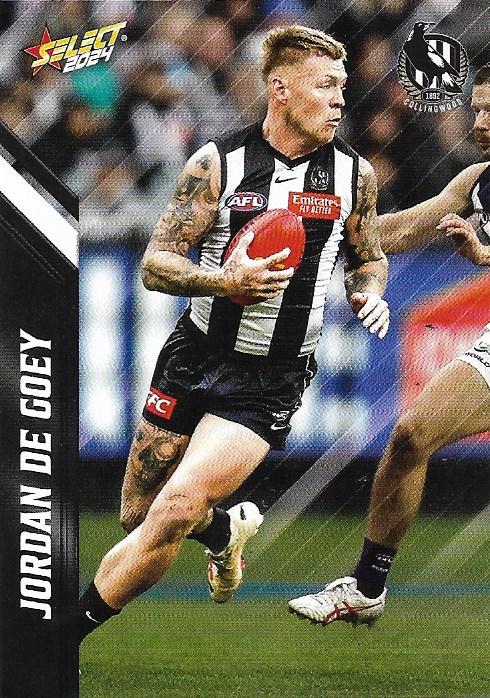 Jordan De Goey #34 Collingwood Magpies | 2024 Select AFL Footy Stars | Trading Card