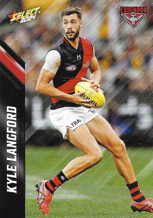 Kyle Langford #43 Essendon Bombers | 2024 Select AFL Footy Stars | Trading Card