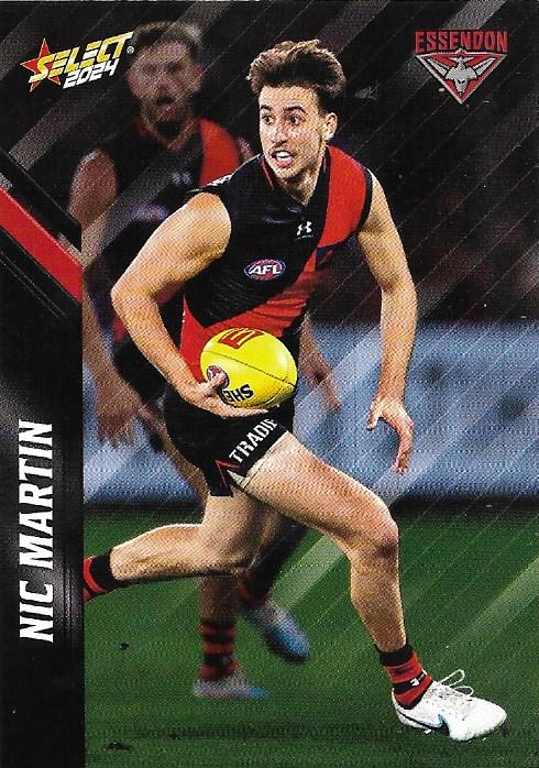 Nic Martin #44 Essendon Bombers | 2024 Select AFL Footy Stars | Trading Card