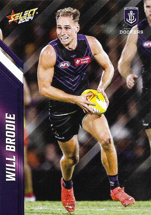 Will Brodie #52 Fremantle Dockers | 2024 Select AFL Footy Stars | Trading Card